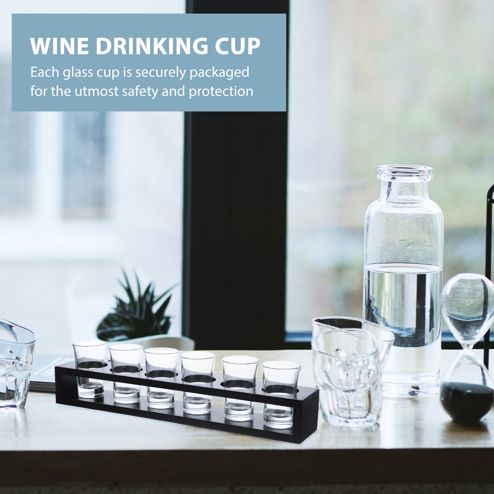 1Set Elegant Glass Wine Cup Se - Home Bar Set 评论和价格