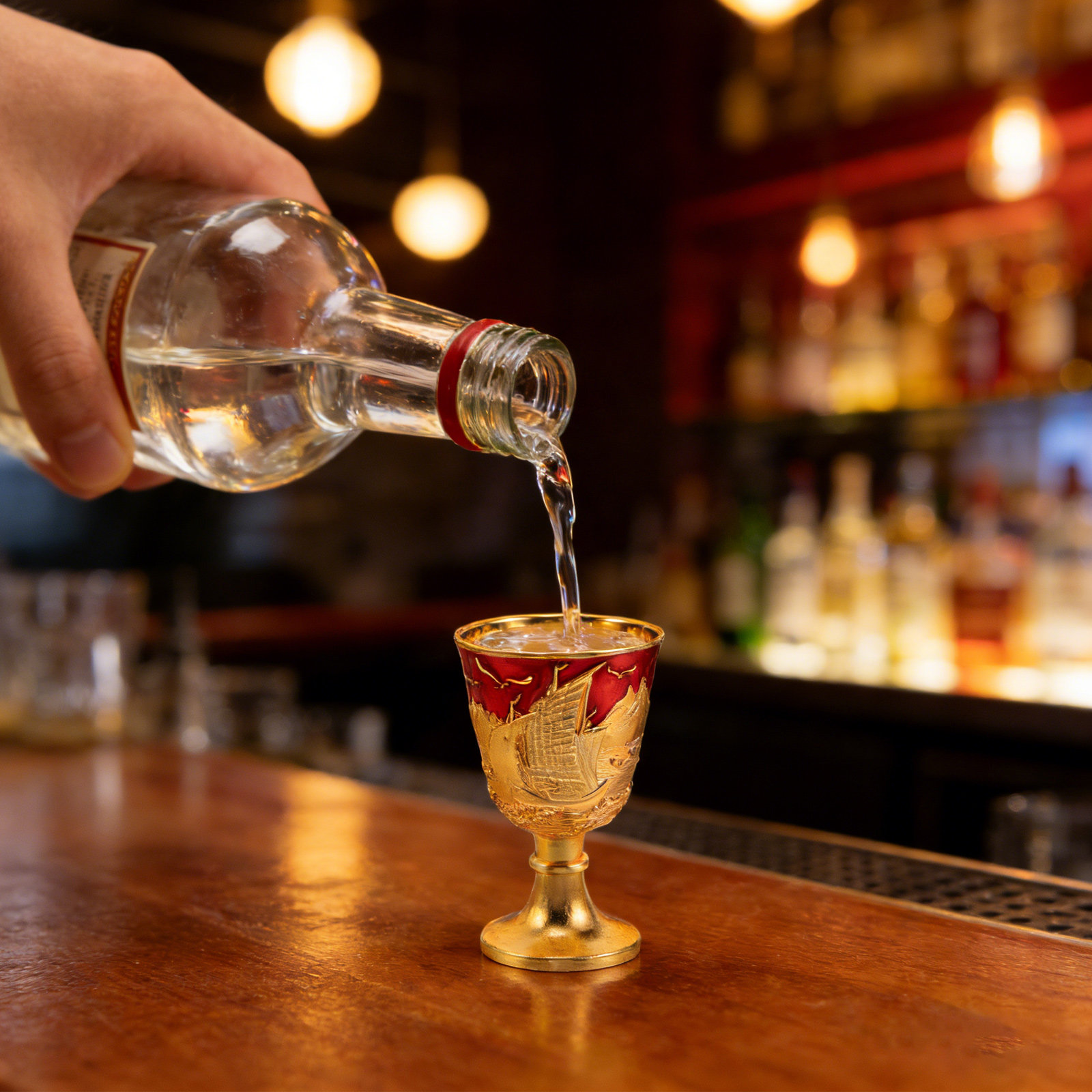 2Pcs Vintage Alloy Goblet Glas - Home Bar Set 评论和价格
