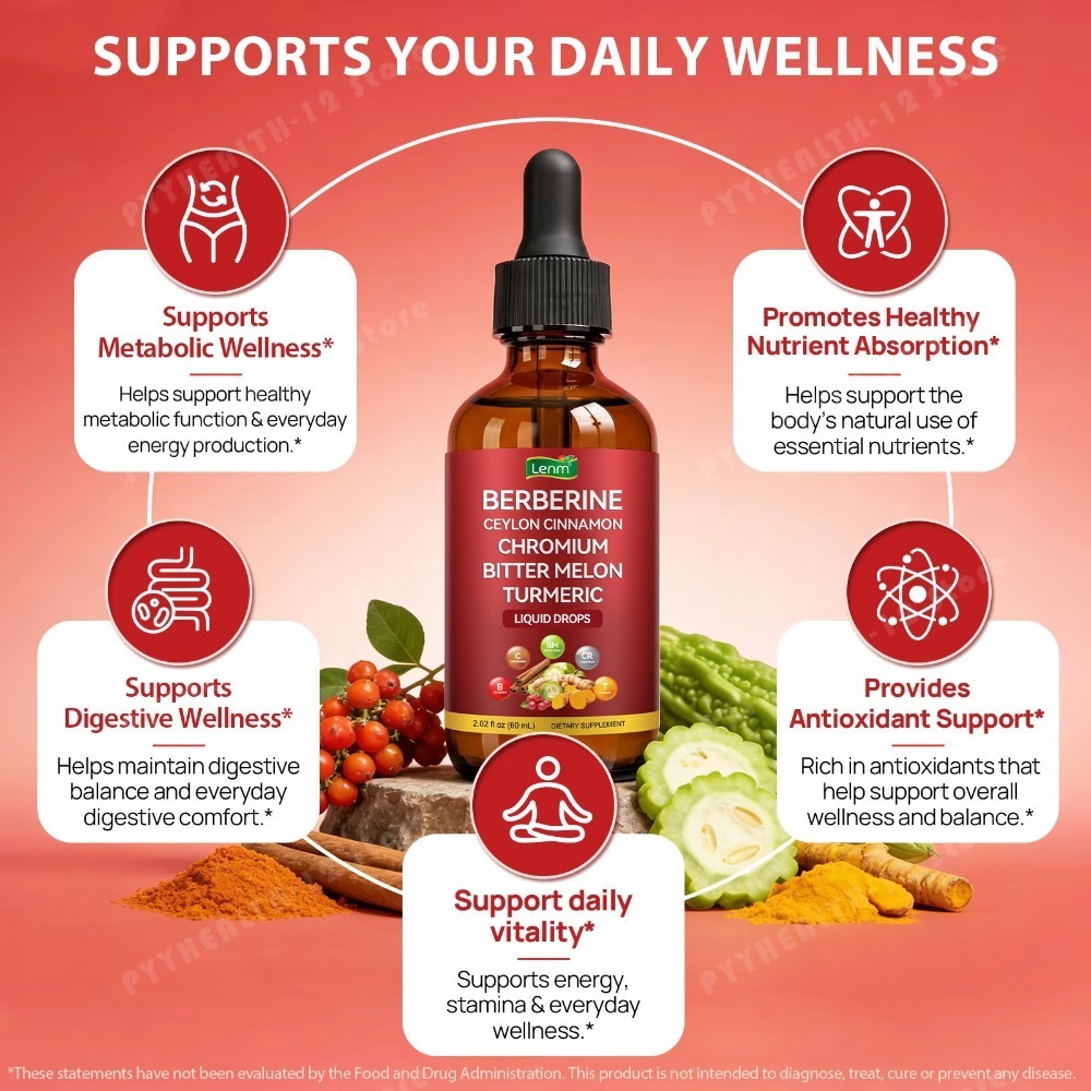 Berberine Liquid Drops with Ch - Bitters Bottle Set 评论和价格